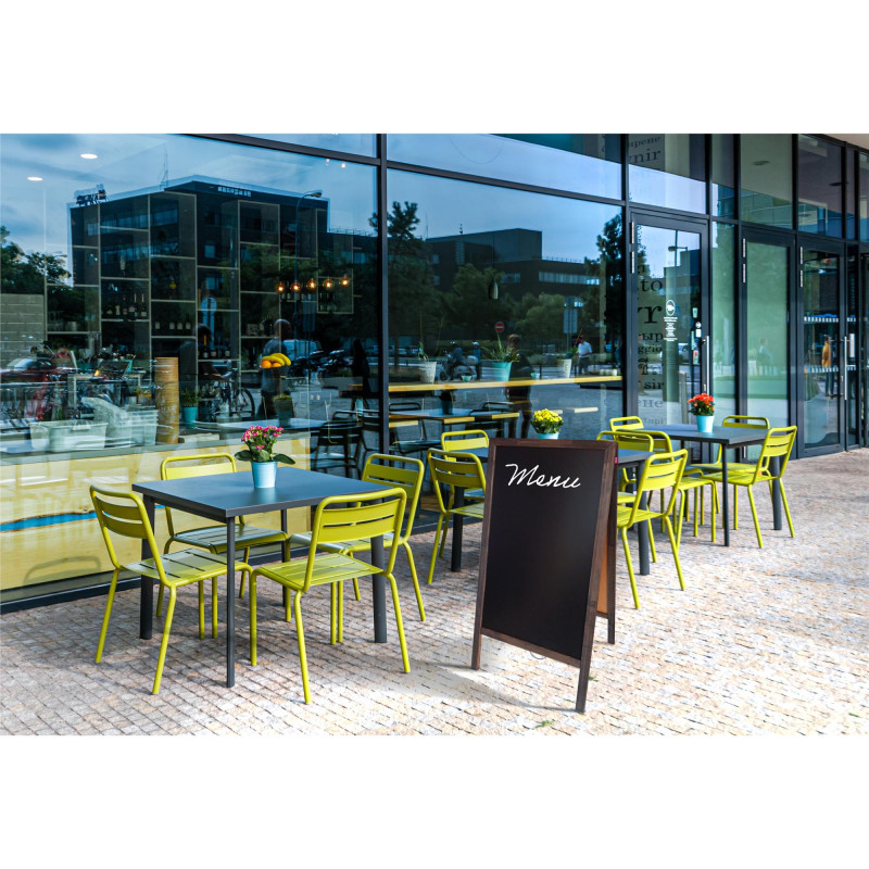 Potykacz kredowy 90x50cm czarny rama drewniana MTX050090.19.47.51 MEMOBE