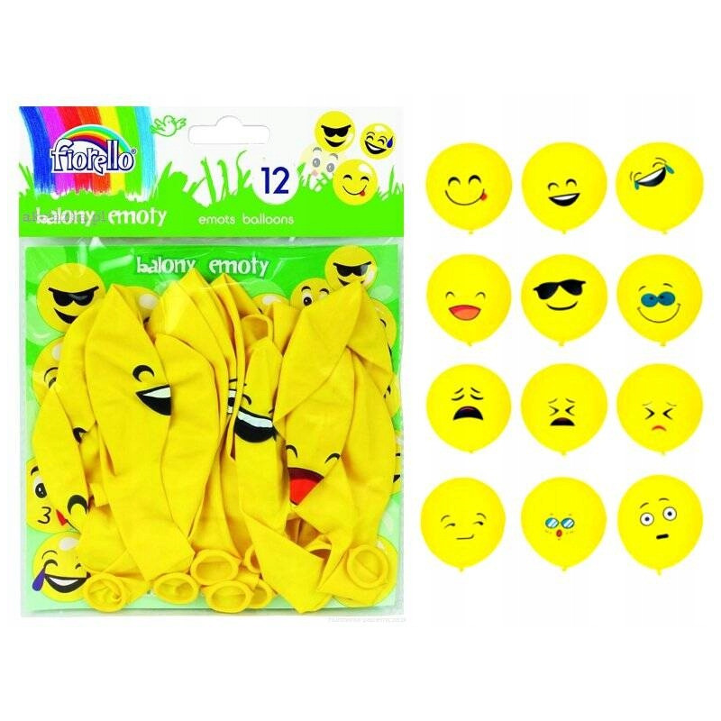 Balony Emoty Party (12szt.) 170-2328 FIORELLO