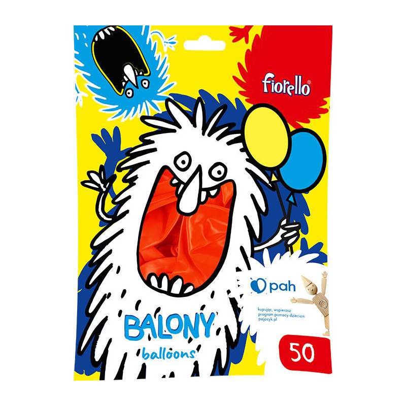 Balony 12` metalizowane CZERWONE (50szt.) 170-2634 FIORELLO
