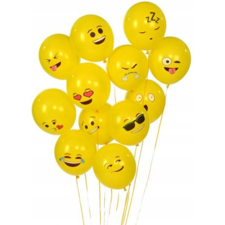 Balony Emoty Party metaliczne (12szt.) 170-2347 FIORELLO