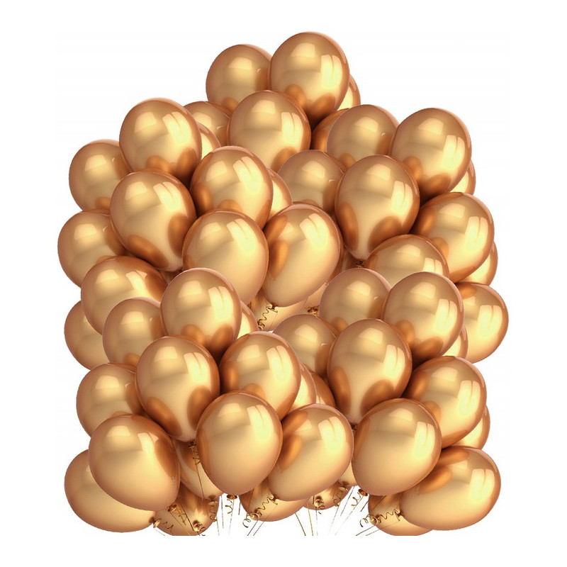 Balony 10` metalizowane ZŁOTE (50szt.) 170-2632 FIORELLO