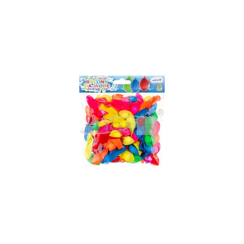 Balony wodne samozaciskowe (100szt.+ 2 końcówki) BW-5211 ALIGA