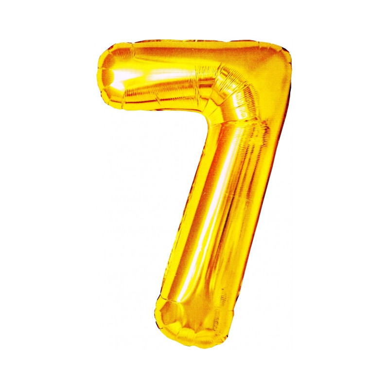 Balon foliowy złota cyfra 7 BCF-955-7 GO PARTY
