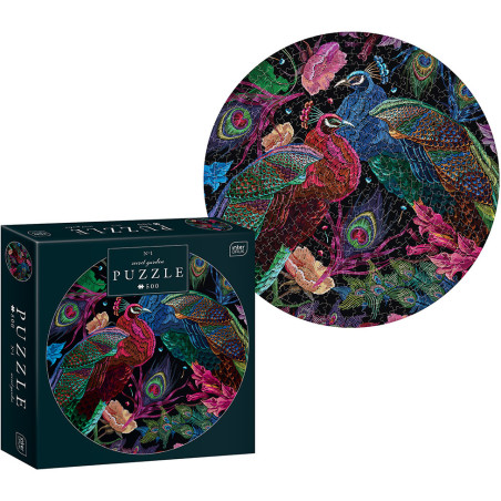 Puzzle 500 elementów Round Secret Garden1 INTERDRUK
