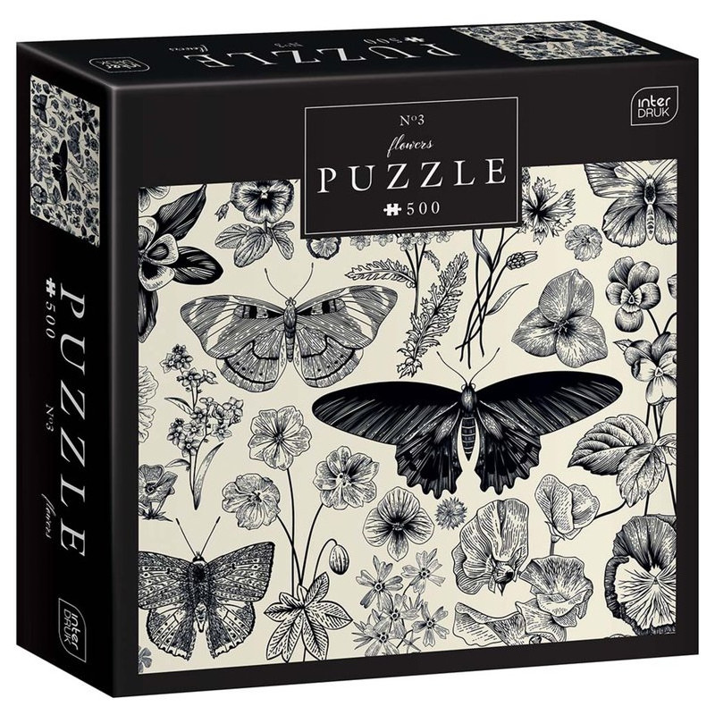 Puzzle 500 Flowers 3 PUZ500FLO3 INTERDRUK