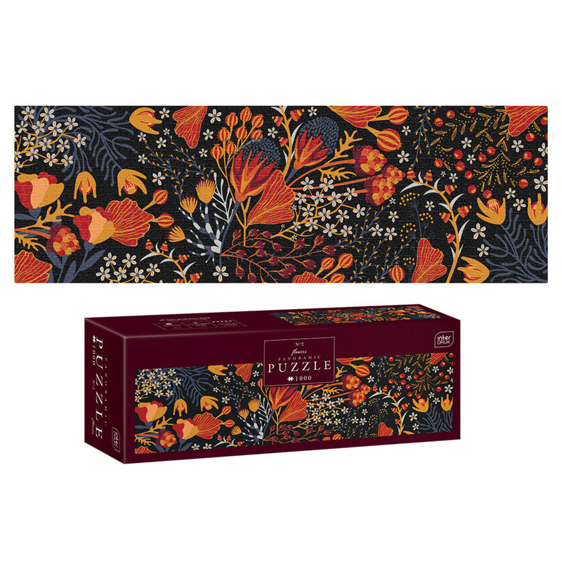 Puzzle panoramiczne 1000 Flowers 2 PUZPA1000FL2 INTERDRUK