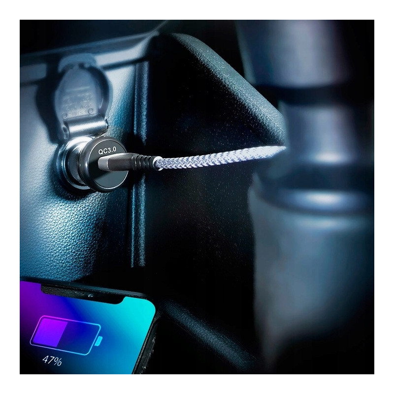 Ładowarka samochodowa USB 3.0 18W EVERACTIVE (CC-10)