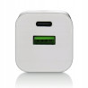 Ładowarka sieciowa 230V EVERACTIVE SC-390Q 1xUSB-C + 1xUSB 3A biała