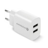 Ładowarka sieciowa 230V EVERACTIVE SC-220 2xUSB-A 12W 2,4A biała