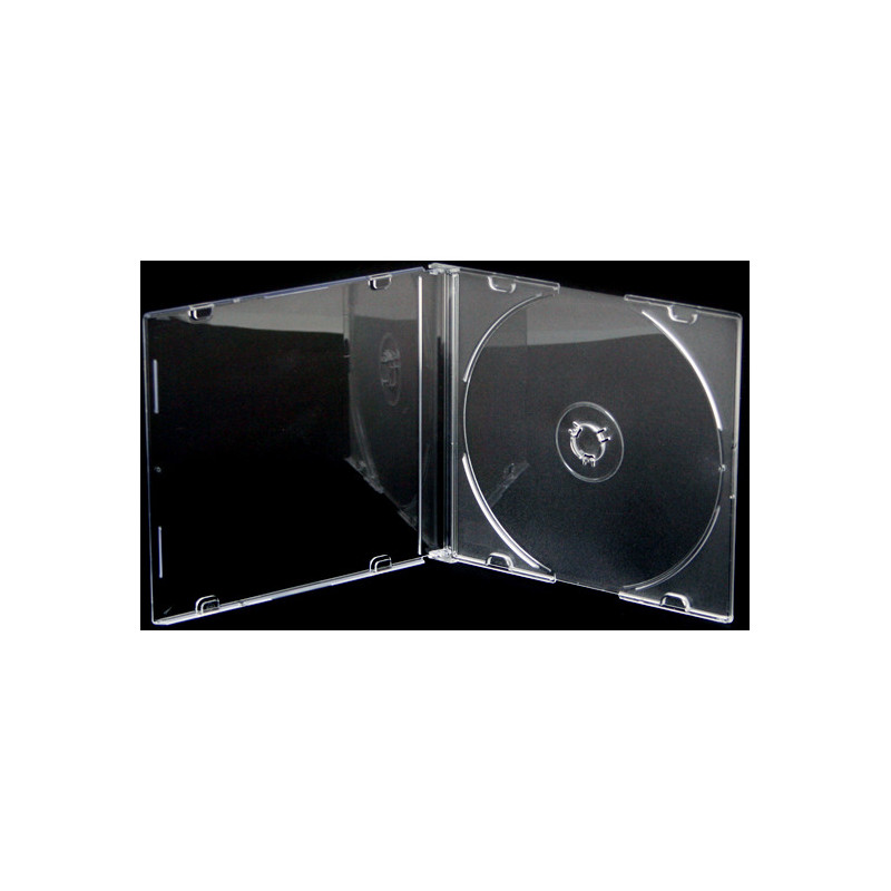 Pudełko na płytę CD slim 5,2mm przezroczysta taca NATUNA (56621)