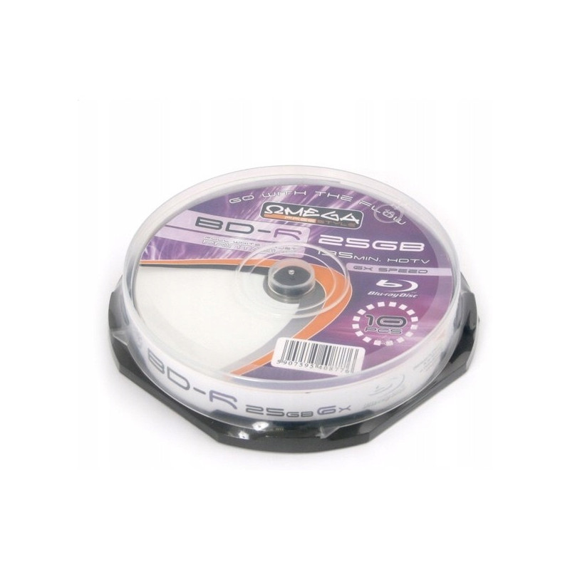 Płyta BD-R 25GB FREESTYLE Blu-Ray 6x biała do nadruku cake (10szt) (40877)