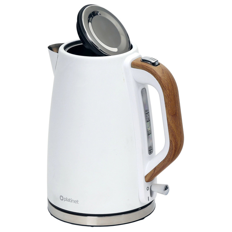 Czajnik elektryczny PLATINET VELVET WOODEN biały 1,7l. 2400W (45465)