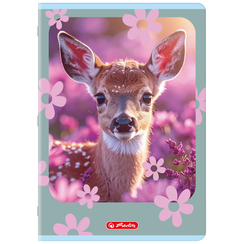 Zeszyt A4 32k kratka z marginesem ANIMALS 400206430 HERLITZ