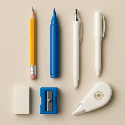Akcesoria do pisania i korygowania